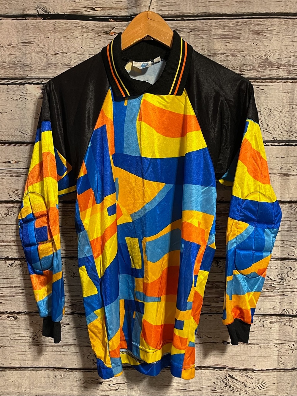 High 5 90s goalkeeper jersey — Blue, Yellow, Orange, Black